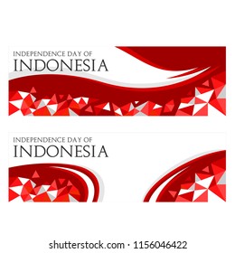 independence day of Indonesia banner template