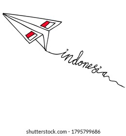 Independence day of indonesia, doodle