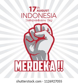 independence day of Indonesia vector design