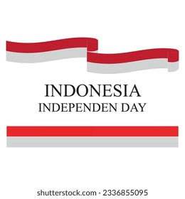 Plantilla de diseño de vectores del Día de la Independencia de Indonesia