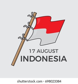 independence day indonesia vector illustration
