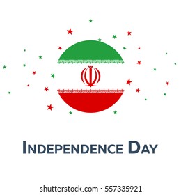 Independence day of Iran. Patriotic Banner. Vector illustration