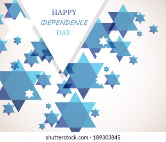  Independence day of Israel. David star background