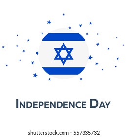 Independence day of Israel. Patriotic Banner. Vector illustration