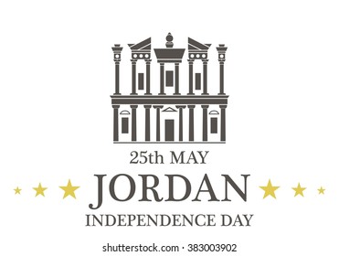 Independence Day. Jordan. EPS 10. Vector illustration