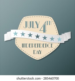 Independence day July 4th, flat design