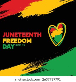 Independence Day Juneteenth. Emancipation or Freedom Day. A celebration of American history. Vector illustration