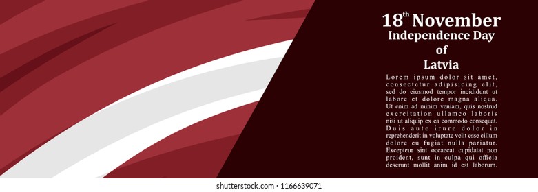 independence day of latvia vector illustration. Suitable for greeting card, poster and banner.