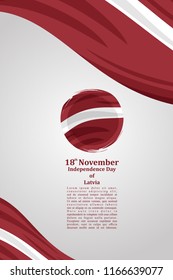 independence day of latvia vector illustration. Suitable for greeting card, poster and banner.