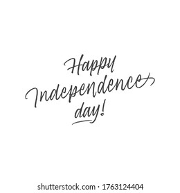 Independence Day lettering design. 4th of July vector illustration. United States national celebration.