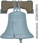 Independence Day Liberty Bell Vector Illustration