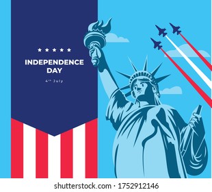 Independence Day Liberty Vector illustration