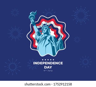 Independence Day Liberty Vector illustration