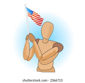 Independence Day Mannequin - Vector