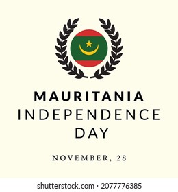 Día de la Independencia del Vector de Mauritania