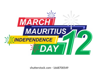 Independence Day of Mauritius vector illustration. Suitable for greeting card, poster and banner.