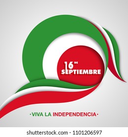 Independence Day of Mexico Background. 