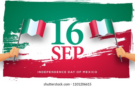 Independence Day of Mexico Background. 