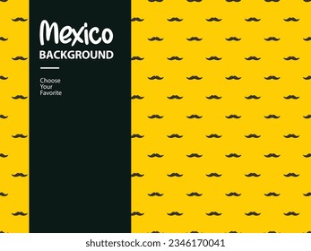 independence day mexico tourist party holiday pattern background illustration traditional mexican