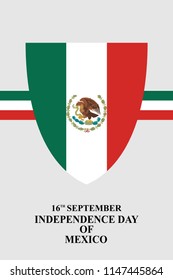 Independence Day Mexico Vector Illustration Suitable Stock Vector ...