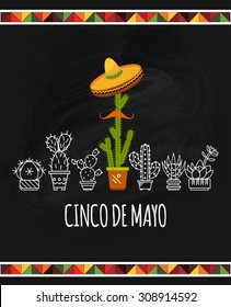 Independence Day Of Mexico.Cinco de mayo - mexican holiday vector poster