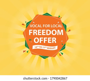 Independence Day Offer Freedom Offer Sale Unit