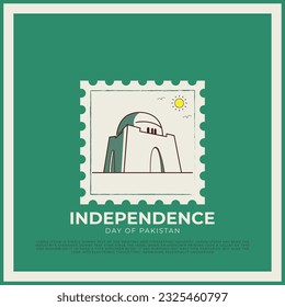 Independence Day of pakistan minimal post design