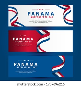 Independence Day of Panama Design Illustration Template. Design for banner, greeting cards or print.