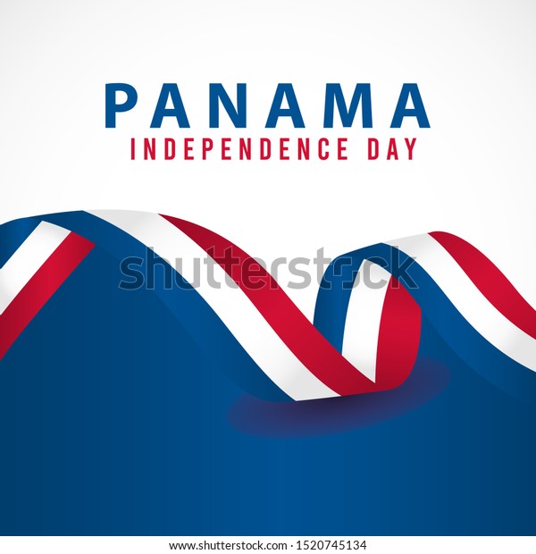パナマの独立記念日デザインイラストテンプレート バナー グリーティングカード 印刷用のデザイン のベクター画像素材 ロイヤリティフリー