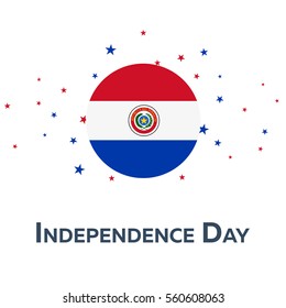 Independence day of Paraguay. Patriotic Banner. Vector illustration