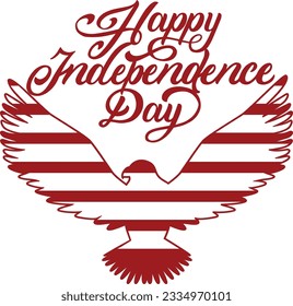 Independence day patriotic USA eagle t-shirt design