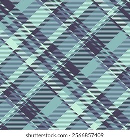 Independence day pattern vector seamless, regular texture tartan textile. Plank plaid background fabric check in pastel and slate gray colors palette.