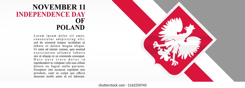 Independence Day of Poland vector illustration. Suitable for greeting card, poster and banner.