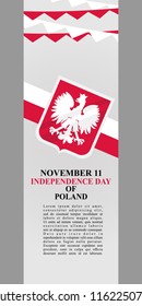 Independence Day of Poland vector illustration. Suitable for greeting card, poster and banner.