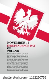Independence Day of Poland vector illustration. Suitable for greeting card, poster and banner.