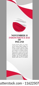 Independence Day of Poland vector illustration. Suitable for greeting card, poster and banner.