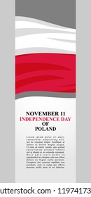 Independence Day of Poland vector illustration. Suitable for greeting card, poster and banner.