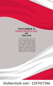 Independence Day of Poland vector illustration. Suitable for greeting card, poster and banner.