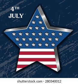 Independence Day Poster, 4th of July. EPS 10 illustration.