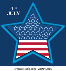 Independence Day Poster, 4th of July. EPS 10 illustration.