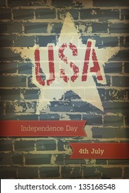 Independence day poster. Vector, EPS10