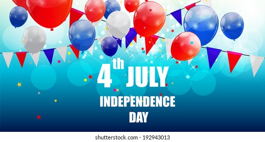 Independence Day Poster Vector Illustration