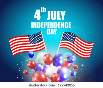 Independence Day Poster Vector Illustration