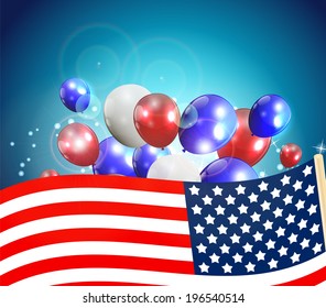 Independence Day Poster Vector Illustration