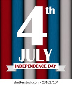 Independence Day Poster Vector Illustration Eps10