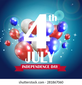 Independence Day Poster Vector Illustration