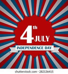 Independence Day Poster Vector Illustration Eps10
