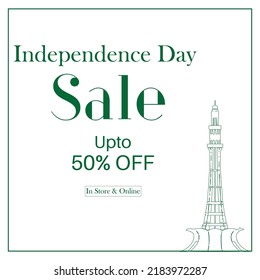 Independence Day Sale, 14 August, Sale, 14 August Sale Post, 14 August Template, Independence Day Template, Independence Post, Independence, Pakistan National Day