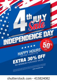 independence day sale banner template design