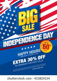 independence day sale banner template design